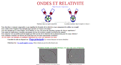 Desktop Screenshot of ondes-relativite.info